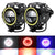 LED Motorcycle Angel Eyes Motorbike LED Auxiliary Lamp U7 Headlamp Spotlights Motorcycle Headlights Super Bright 125W 2Pcs/set