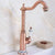 Bathroom Basin Sink Faucet Antique Red Copper Single Handle Kitchen Tap Faucet Mixer hot and cold water tap Lnf625