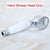 Polished Chrome Brass Bathroom Telephone Shape Hand Spray Handheld Shower head & 1.5m Shower Hose & Wall Bracket Lzh350