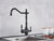 Kitchen Water Filter Faucet Dual Spout Filter Faucet Mixer 360 Degree Rotation Water Purification Feature Taps Crane