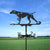 Black Dog (Pointer)Metal Weather Vane Standing Decor Roof Weathervane