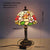 SOURA Tiffany Table Lamp American Retro Living Room Bedroom Lamp Luxurious Villa Hotel  Stained Glass Desk Lamp