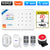 KERUI Tuya Smart WIFI GSM Alarm System Works With Alexa Home Security Wireless 433Mhz Burglar Alarm Door Window Sensor Detector