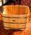 Heightened small bathroom bath wooden barrel, household bath barrel, toilet adult bath barrel