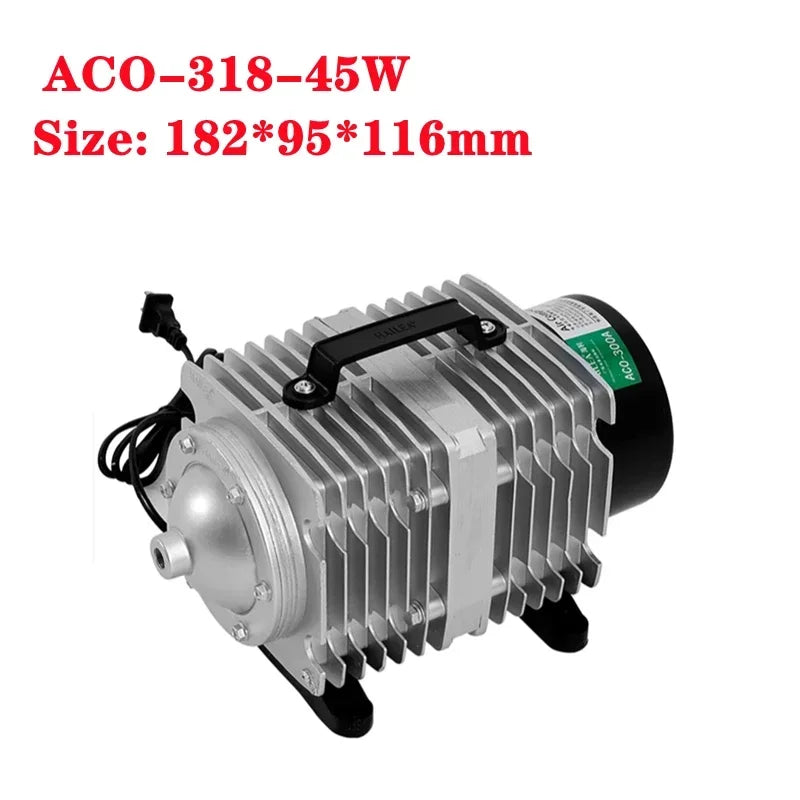 220V 25/30/45W External High Power AC E-magnetic Air Pump Fish Pond Oxygen Pump Compressor for pond Air Aerator Pump