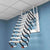 Space-saving Attic Telescopic Staircase Carbon Steel Lift Ladders