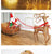 Christmas Gold Reindeer Sleigh  Led Light iron sleigh cart Home Garden Yard Ornament Outdoor