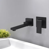 BAKALA Wash Basin Bathroom Hot And Cold Water Wall Mount Mixer Sink Tap Swivel Spout