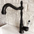 Black Oil Rubbed Bronze Single Handle Kitchen Sink Faucet Deck Mounted Washbasin Faucets Cold and Hot Water Mixer Taps Lnf385