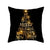 Gold Black Snowflake Merry Christmas Pillowcase Xmas Decor for Home Decor for Christmas Ornaments Xmas  Santa Claus Pillowcase..