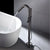 AITNA Gold Brass Luxury Bathroom Faucet Floor standing Design Single Handle Hot and Cold Water 2-Function Simple Bathtub Mixer