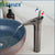 KEMAIDI Grey Bathroom Basin Faucet Wine Glass Style Single Lever Waterfall Faucets Hot and Cold Water  Mixer Deck Mounte Taps