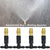 5M-30M Outdoor Misting Cooling System Garden Irrigation Watering 1/4'' Brass Atomizer Nozzles 4/7mm Hose for Patio Greenhouse