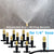 5M-30M Outdoor Misting Cooling System Garden Irrigation Watering 1/4'' Brass Atomizer Nozzles 4/7mm Hose for Patio Greenhouse