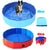 Foldable Dog Bath Swimming Pool Plastic Collapsible Kids Pool PVC Foldable Indoor and Outdoor for Dogs Cats Kid Portable Dog Tub