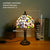 SOURA Tiffany Table Lamp American Retro Living Room Bedroom Lamp Luxurious Villa Hotel  Stained Glass Desk Lamp