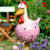 Funny Chicken Fence Decor Resin Statues Home Garden Farm Yard Decorations Hen Sculpture Art Craft Courtyard