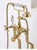 Luxury Brass Bathroom bathtub Faucet set floor Decked American style shower faucet set gold chrome High Quality