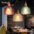 Nordic Glass Pendant Light Modern Brass Creative minimalist Chandelier For Dinning Room E27 Transparent Lampshade For Restaurant