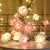 1.5M 10LED Artificial Rose Flower Garland String Light LED Fairy Lights Decorations