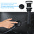 KEMAIDI Marble BoomHoze Black  Faucet and Drain Combo Marble Coated Porcelain Bathroom Sink Above Counter