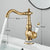 Senlesen Antique Brass Bathroom Basin Faucet 360 Swivel Spout Bathroom Sink Faucets