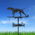 Black Dog (Pointer)Metal Weather Vane Standing Decor Roof Weathervane