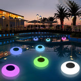 RGB Solar Floating Light With Remote IP68 Swimming Pool Pond Solar Lamp Solar Underwater Light Outdoor Landscape Lawn Lamp