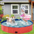 Foldable Dog Bath Swimming Pool Plastic Collapsible Kids Pool PVC Foldable Indoor and Outdoor for Dogs Cats Kid Portable Dog Tub