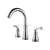 Basin Washbasin Faucet Dual Control for Hot and Cold Bathroom Household Countertop Basin Three Hole Faucet