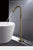 AITNA Gold Brass Luxury Bathroom Faucet Floor standing Design Single Handle Hot and Cold Water 2-Function Simple Bathtub Mixer