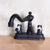 Oil Rubbed Bronze Bathroom Faucet 2-Handle 4 Inch Centerset Sinks Mixer Tap Knf158