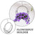 Planter Retro Decor Metal Frame Succulent Pot Hanging Basket Wire Moon Shape Iron Wreath Plants