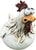 1Pc Funny Chicken Fence Decor Statues Resin Farm Yard