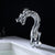 Basin Faucets Dragon Chrome Brass Bathroom Mixer Faucet Hot and Cold Single Hole Basin Crane Taps Sink Mixer Tap Basin Torneira