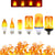 E14 E27 LED Flame Lamps B22 Corn Bulb Creative Flickering Effect Bulb AC85-265V LED Emulation Dynamic Flame Light