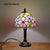 SOURA Tiffany Table Lamp American Retro Living Room Bedroom Lamp Luxurious Villa Hotel  Stained Glass Desk Lamp