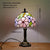 SOURA Tiffany Table Lamp American Retro Living Room Bedroom Lamp Luxurious Villa Hotel  Stained Glass Desk Lamp