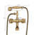 Bathroom Bathtub Faucet Dual Handles Handheld with Hand Shower Bath Shower Mixer Tap Wall Mount Swivel Spout Tub