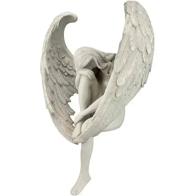 Creative Angel Sculpture Decoration Redemption Miniatures Figurine for Interior Statuette Figures Garden Modern Home Decoration