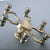 Antique Bronze Bathroom Rainfall Shower Heads Retro Shower Faucet Set Replace Accessories Dsh252