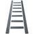 3.3FT(100cm) Hook on Rolling Library Ladder Hardware Kit with 87"(2.2M) Metal Ladder,Sliding Track Kit,Floor Roller with Brake