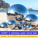 Thickened Stainless Steel Metal Hollow Ball, Garden Decorative Floating Ball, Boutique, 19mm-600mm, 304 #, 1.5mm