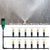 5M-30M Outdoor Misting Cooling System Garden Irrigation Watering 1/4'' Brass Atomizer Nozzles 4/7mm Hose for Patio Greenhouse