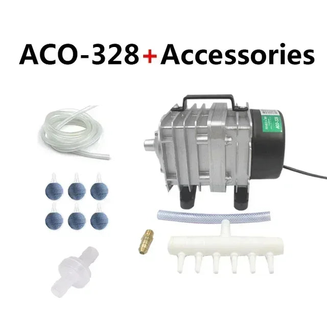 Hailea 220v Air Compressor for Aquarium Accessories 70L/MIN Electromagnetic Pump Fish Tank Accessories Aerator for Aquarium Pet