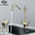 Kitchen Water Filter Faucet Dual Spout Filter Faucet Mixer 360 Degree Rotation Water Purification Feature Taps Crane