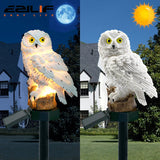 Solar light owl animal sculpture solar courtyard light solar LED outdoor garden decoration light waterproof