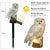 Solar light owl animal sculpture solar courtyard light solar LED outdoor garden decoration light waterproof