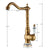 Senlesen Antique Brass Bathroom Basin Faucet 360 Swivel Spout Bathroom Sink Faucets