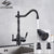 Kitchen Water Filter Faucet Dual Spout Filter Faucet Mixer 360 Degree Rotation Water Purification Feature Taps Crane